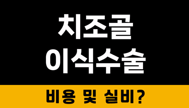 치조골이식수술 실비