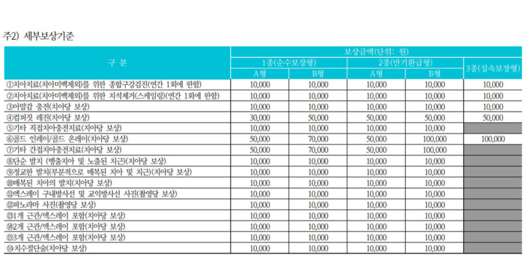 에이스 손해보험 치아보험